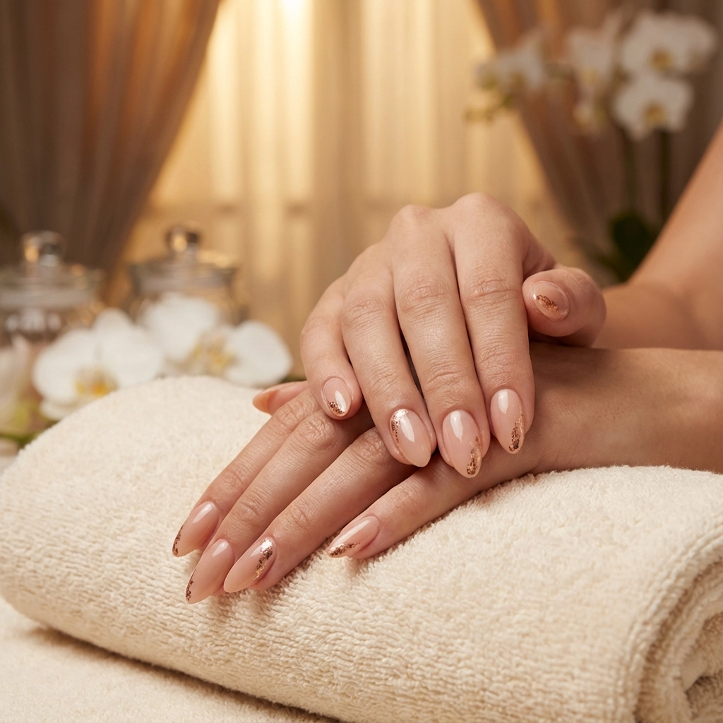 Elegant manicure background